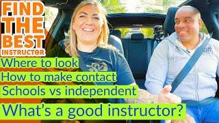 How to choose a good driving instructor or driving school.