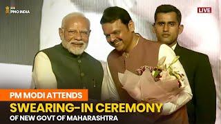 Prime Minister Modi attends Swearing-in Ceremony of New Govt of Maharashtra