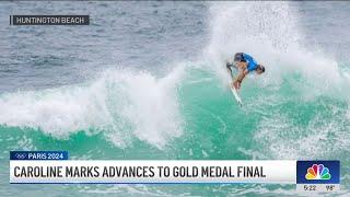 Olympic Surfing: Caroline marks advances to gold medal final