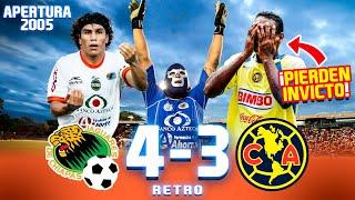 Cae el INVICTO de 28 PARTIDOS  Jaguares 4-3 América   Apertura 2005   Jornada 12 🟠