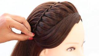 easy and latest hairstyle for girls | hairstyle for big forehead | party hairstyle | hairstyle