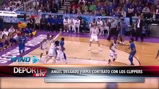 Ángel Delgado firma contrato dual con los Clippers