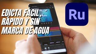 ️ CÓMO editar VIDEOS  PROFESIONALES en el CELULAR  | Usando PREMIERE RUSH *A. para Android & IOS*