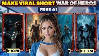 How to Make Viral War of Heroes Shorts with AI & Earn $10,000 in 30 Days (FREE & Unlimited)