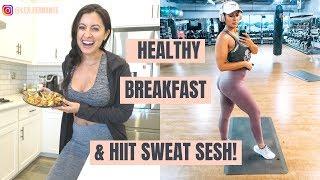 Summer Body Workout Plan Female |  HIIT Routine for Fat Loss | Healthy and Fast Breakfast |