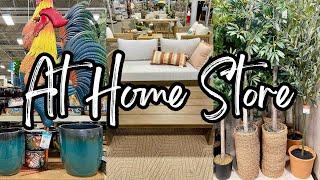 AT HOME STORE 2025 SPRING DECOR • WREATHS PATIO FURNITURE & MORE • Shop With Me