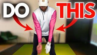 Setting The Arms Like This Creates A Smooth & Effortless Downswing!