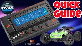 Quickly Use Spektrum Smart ESC Programmer