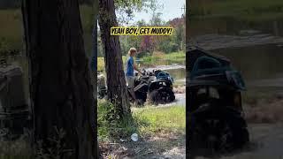 Start ‘Em Young!!  13 Year Old Loves Muddin’ on His 4-Wheeler!! #dirt #mud #fourwheeler #oami