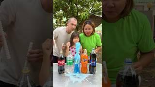 Coca-Cola, Sprite, Est, Fanta, Pepsi VS Mentos #shorts GamGam Family