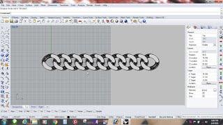 how to make chain with rhino 5 #cad #rhino #freecad