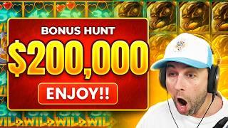 I did a  $200,000 BONUS HUNT and IT WENT ABSOLUTELY INSANE!! (Bonus Buys)