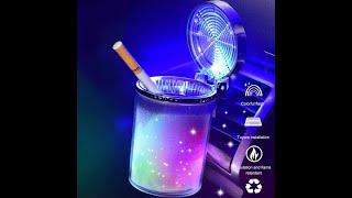 Universal Ashtray Multi color lights for every car | Unboxing | Review 2024 |