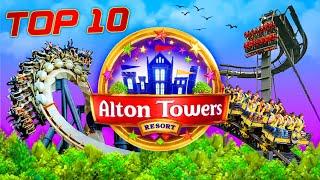 Top 10 ALTON TOWERS Rides 2024