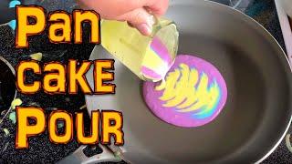 Colorful Pancake Pour - Inspired by Fluid Art Acrylic Paint Pour videos - pancake art