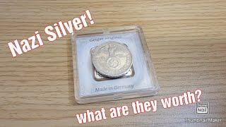 Nazi Germany Silver Coins. These still exist?! (1938 2 reichsmark coin)