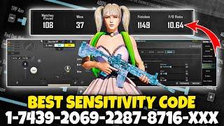 NEW UPDATE 3.5  BEST SENSITIVITY CODE + CONTROL SETTINGS PUBG MOBILE/BGMI