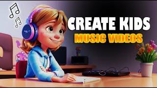 How to Create Kids Musical Videos Using AI Tools Only | Kids Faceless Music Channel