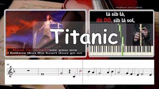 Titanic My heart will go on Karaoke e instrumental para flauta Educação Musical José Galvão