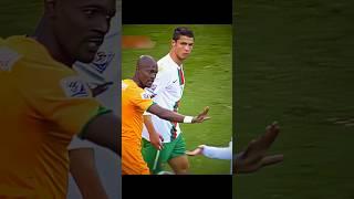 Drogba's shock after seeing Cristiano's shot  ️ #shorts #rocket #ronaldo #cr7 #football #cristiano