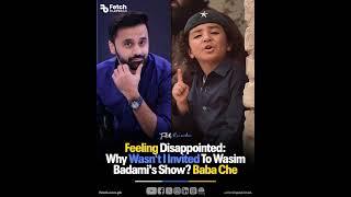 Abu Bakar AKA Baba Che Calls Out Waseem Badami: "Why No Invite to Your Show?"#WasimBadamiShow