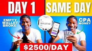 CPA Marketing For Beginners Tutorial/Course That’ll Pay You $2500/Day At Scale | Make Money Online