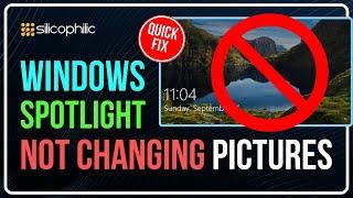 How to Fix Windows Spotlight Not Changing Pictures [Windows 10/11]