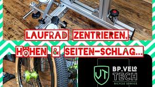 Fahrrad Laufrad zentrieren, Höhen und Seiten- Schlag beseitigen! #fahrrad #ebike #cargo