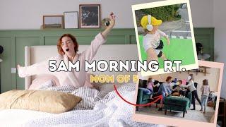 5AM Morning Rt As A Mom of 5 | running, homeschool, breakfast...