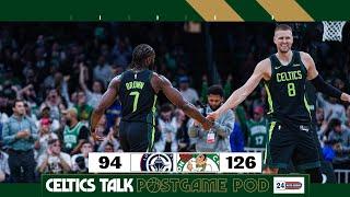 POSTGAME POD: Celtics send message in Kristaps Porzingis surprise return vs. Clippers