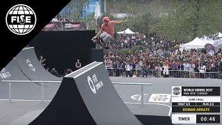 Roman Abrate: 1st Semi Final FIRS Roller Freestyle Park at FISE World Series Chengdu