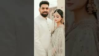 pakistani cricker haris rauf and his wife muzna masood wedding pics #shorts #viralshort