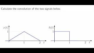 Convolution integral example - graphical method