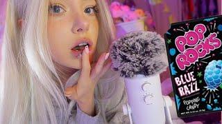 ASMR | Poprocks Candy Mouth Sounds ~ (MIC AT 100% SENSITIVITY)