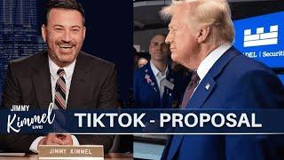 Hilarious! Jimmy Kimmel Reacts to Trump’s TikTok Ban Plans for Next Month