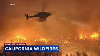 Santa Ana winds kick up again in California sparking fears of new fires