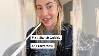 Procreate Tip: Quickly Adjust Sketch