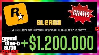 +$ 1.200.000 Dinheiro Grátis (GTA Online) Pegue o SEU KKKKKK