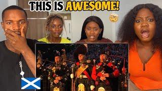 American Reacts The Massed Pipes & Drums - Edinburgh Military Tattoo 2012