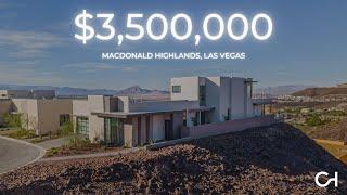 Inside a $3,500,000 LAS VEGAS Modern Home with Golf Course and Mountain Views