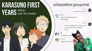 volley-BALLERS gc || sticky - tyler the creator || haikyuu texting video