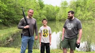 John taking care of a melon on the range with @NYPrepper and @adventures-with-catfish-john