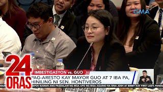 Sen. Risa Hontiveros calls arrest warrant against Alice Guo; 7 others in contempt | 24 Oras