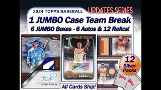 2024 Topps Update JUMBO 1 Case (6 Box) TEAM break #6 eBay 01/10/25