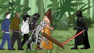 Darth Vader Vs Jason,Michael,The Rake,Jeff,Pyramid Head,Predator - DC2