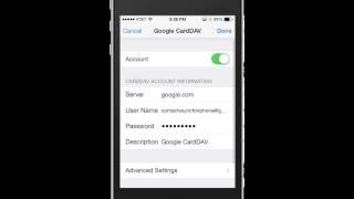 How to Disable Google CardDAV Contacts with iOS7