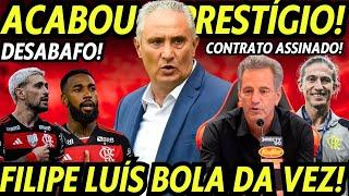 TITE PERDE O PRESTÍGIO NO FLAMENGO! DEMISSÃO DEBATIDA! FILIPE LUÍS BOLA DA VEZ! CONTRATO ASSINADO!