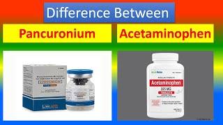 Difference between Pancuronium and Rocuronium