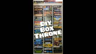 DIY Box Throne Board Game Shelf!