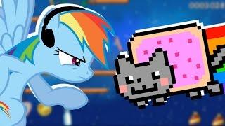 Rainbow Dash plays Nyan Cat: Lost in Space  | RainNO.
